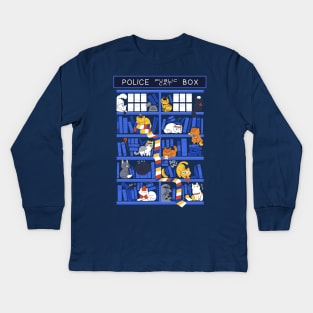 Library Box Who Kids Long Sleeve T-Shirt